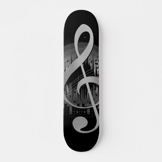 Wunderbarer Ton - Silber Skateboard (Vorne)