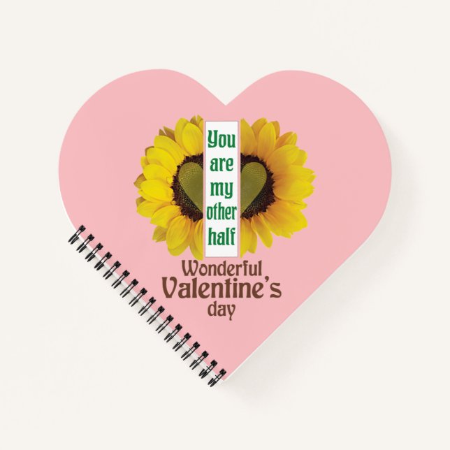 Wunderbarer Valentinstag Notizbuch (Vorderseite)