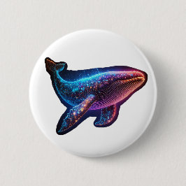 Wunderbarer Wal Button