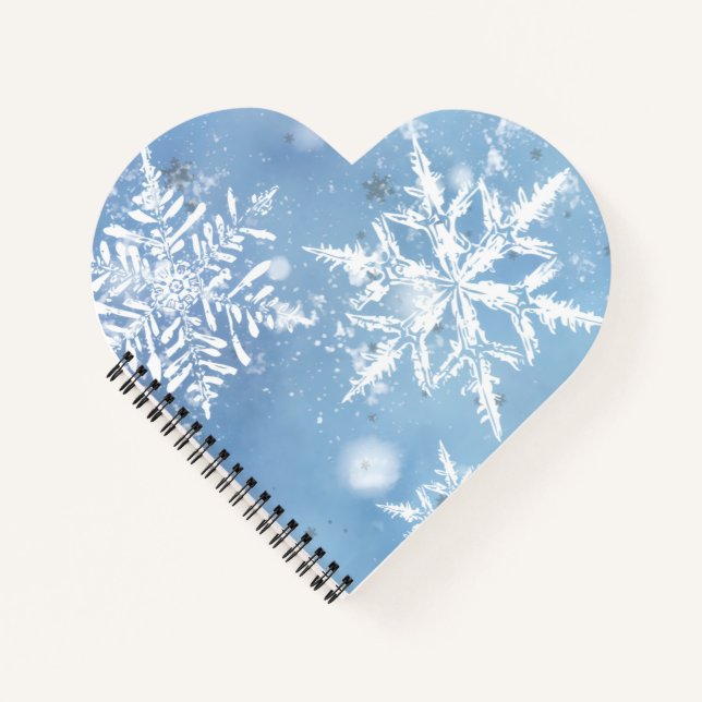 Wunderbarer Weihnachtsschnee Notizbuch (Vorderseite)