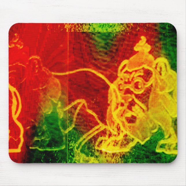 Wunderbarer Zauberer Oz Cofeige Lion Mouse Pad Mousepad (Vorne)