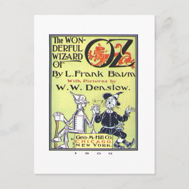 Wunderbarer Zauberer von Oz Postkarte (Vorderseite)