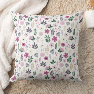 Wunderbares botanisches Blumendesign Kissen