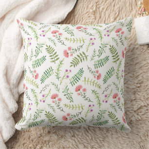 Wunderbares botanisches Blumendesign Kissen