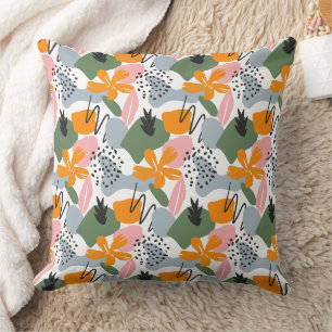 Wunderbares botanisches Blumendesign Kissen