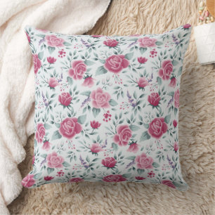 Wunderbares botanisches Blumendesign Kissen