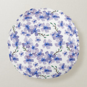 Wunderbares botanisches Blumendesign Rundes Kissen