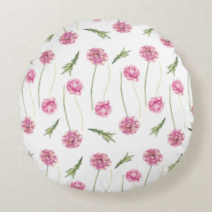 Wunderbares botanisches Blumendesign Rundes Kissen