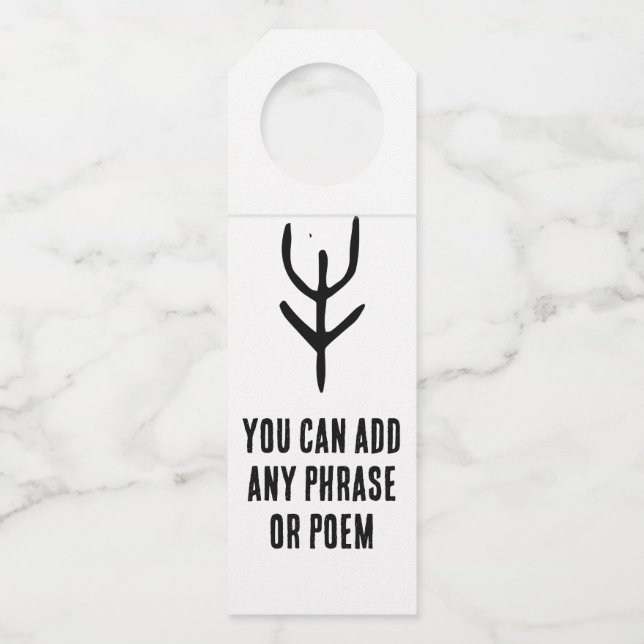 Wunderbares Chinesisch-Zodiac-Ox-#001- Flaschenanhänger (Vorderseite)