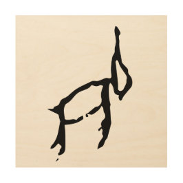 Wunderbares Chinesisches Kaninchen-#001- Holzdruck