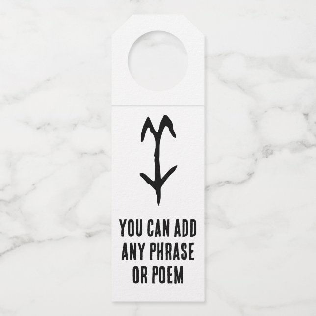 Wunderbares Chinesisches Zodiac-Ziegen-#001- Flaschenanhänger (Vorderseite)