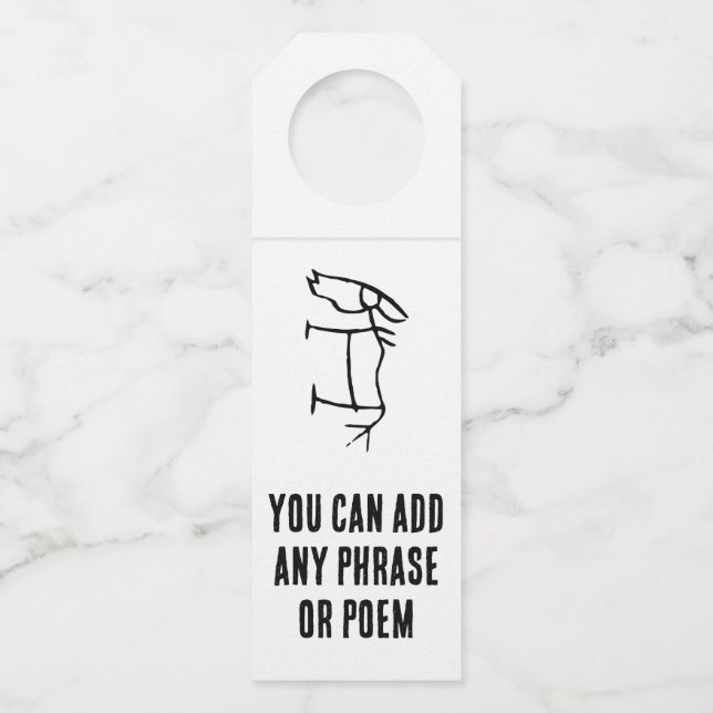 Wunderbares Chinesisches Zodiakorse-#001- Flaschenanhänger (Vorderseite)