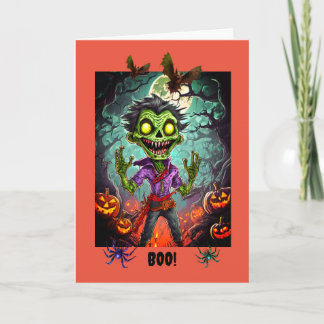 Wunderbares Halloween, 5" x 7" geklappte Grußkarte Karte