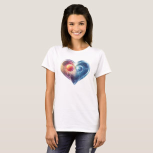Wunderbares Herz "Ein Herz zwei lebt" T-Shirt