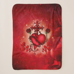 Wunderbares Herz Sherpadecke