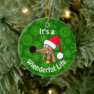 Wunderbares Leben Dachshund Keramik-Ornament Keramik Ornament
