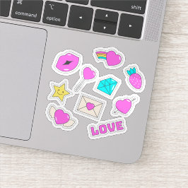 Wunderbares Liebes-Sticker-Set Aufkleber