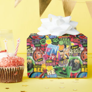 Wunderbares Muster für Superhelden Geschenkpapier