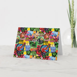 Wunderbares Muster für Superhelden Karte