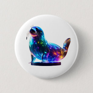 Wunderbares Niedliches Siegel Button