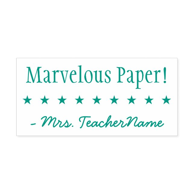 "Wunderbares Papier!" + Name des Tutor-Briefmarke  Permastempel (Design)