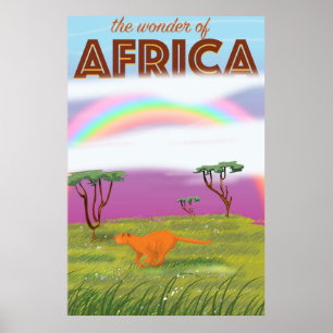 Wunderbares Reiseplakat über Afrika Poster