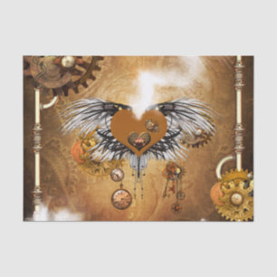 Wunderbares steampunk Herz Seidenpapier