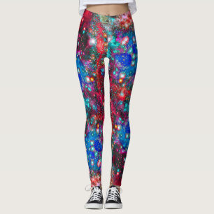 Wunderbares Sternenfeld über Print-Leggings Leggings