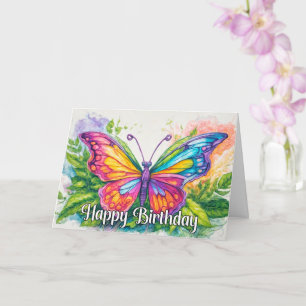 Wunderbares Tanzen Butterfly Happy Birthday Karte