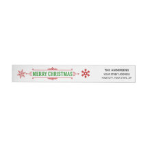 Wunderbares Weihnachts-Umschlaglabel