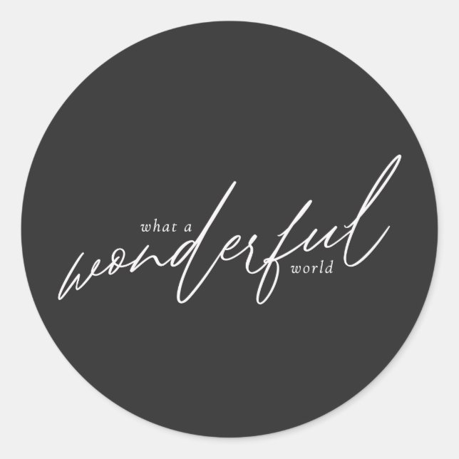 Wunderbares Weltgeschenk und Mailing Sticker Schwa (Vorderseite)