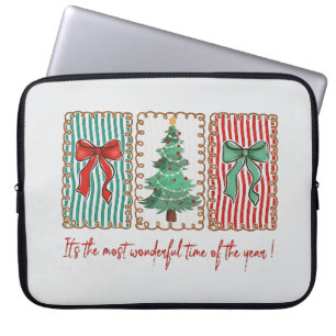 Wunderbarste Zeit des Jahres Coquette Weihnachten Laptopschutzhülle