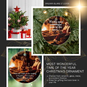 Wunderbarste Zeit des Jahres Weihnachtsbaumanhänge Keramik Ornament