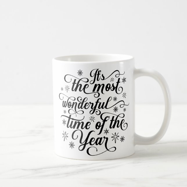 Wunderbarste Zeit des Jahres Weihnachtsgeschenk-Ta Kaffeetasse (Rechts)