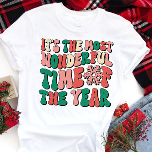 Wunderbarste Zeit Retro Weihnachten Tri-Blend Shirt