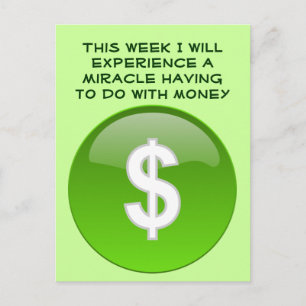 Wundergeld Postkarte