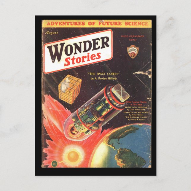 Wundergeschichten v04 n03 (1932-08.Stellar)_Pulp A Postkarte (Vorderseite)