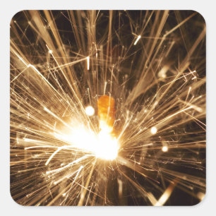 Wunderkerze Quadratischer Aufkleber