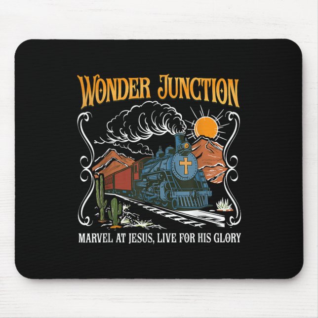 Wunderknotenpunkt Staunen über Jesus Christliches  Mousepad (Vorne)
