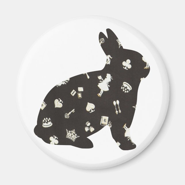 Wunderland 1 Kaninchen Magnet (Vorne)