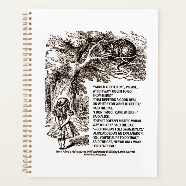 Wunderland, auf welche Weise ich mein Angebot mach Planer (Vorderseite)