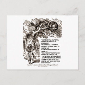 Wunderland, auf welche Weise ich mein Angebot mach Postkarte