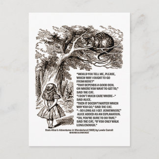 Wunderland, auf welche Weise ich mein Angebot mach Postkarte