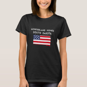 Wunderland-Heime South Dakota USA Bundesstaat Amer T-Shirt