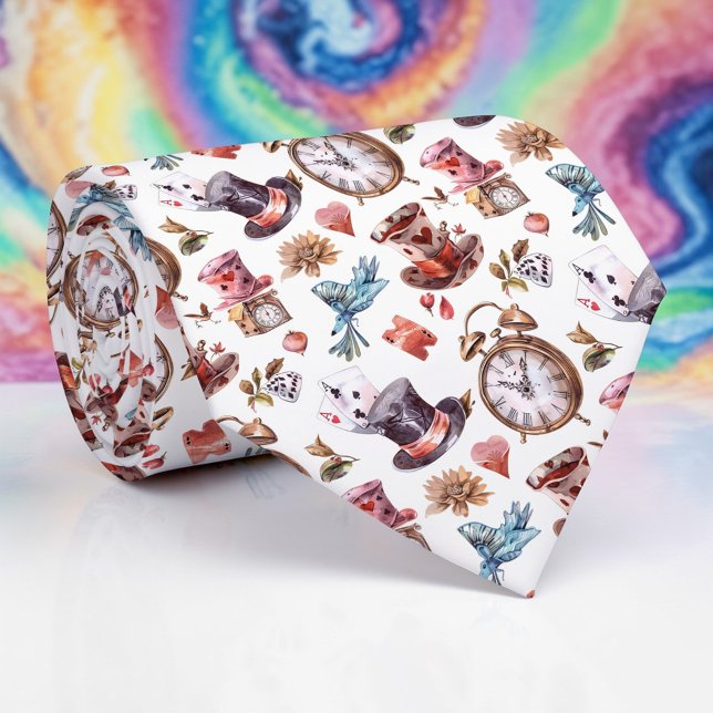 Wunderland-Klassiker-Muster Krawatte (Von Creator hochgeladen)