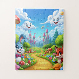 Wunderland mit Herrn Buuny und Frau Fuchs Puzzle