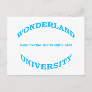 Wunderland-Universität Postkarte