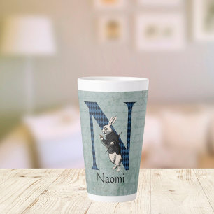 Wunderland Weißer Hase Buchstabe N Milchtasse