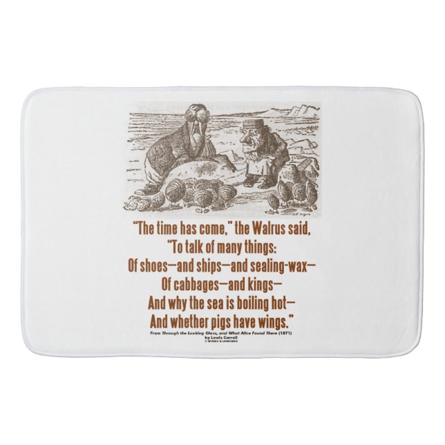 Wunderland Zeit ist durch Glass gekommen Badematte (Vorderseite)