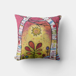 Wunderlich, bunt, lehnend in Starlight Kissen